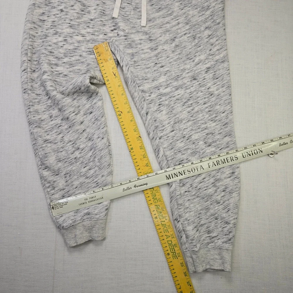 J Crew Vintage Fleece Joggers Size Large Men's Grey Sweatpants Marl‎ Cozy Comfy